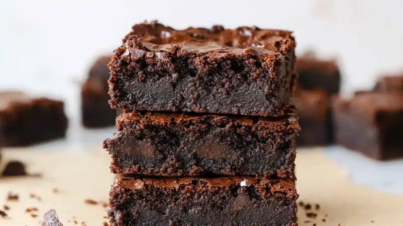 Cottage cheese brownies with chocolate chips on cooling rack