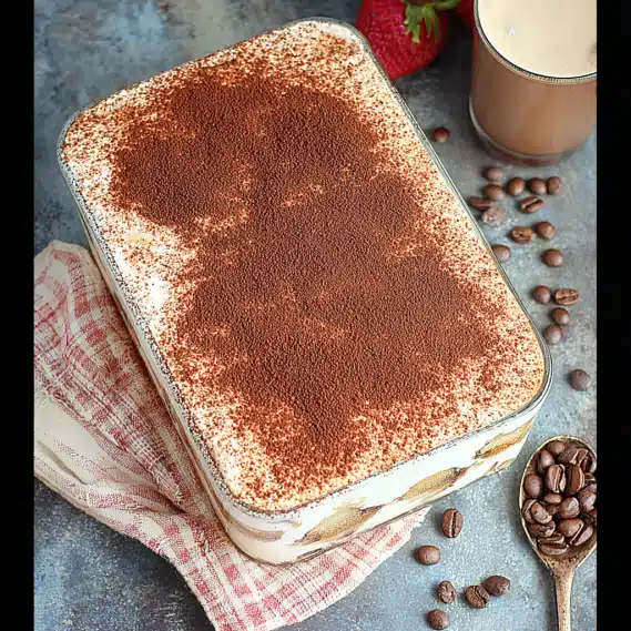 Cottage Cheese Tiramisu – A Healthy No-Bake Twist You’ll Love 4 Layered cottage cheese tiramisu in glass dish