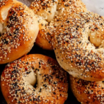 Cottage Cheese Bagels | High Protein, 3-Ingredient Bagel Recipe 5 Cottage cheese bagel sliced with cream cheese