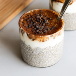 Tiramisu Chia Pudding Recipe – Creamy, High-Protein Treat You’ll Love 5 Close-up of tiramisu chia pudding texture and layers